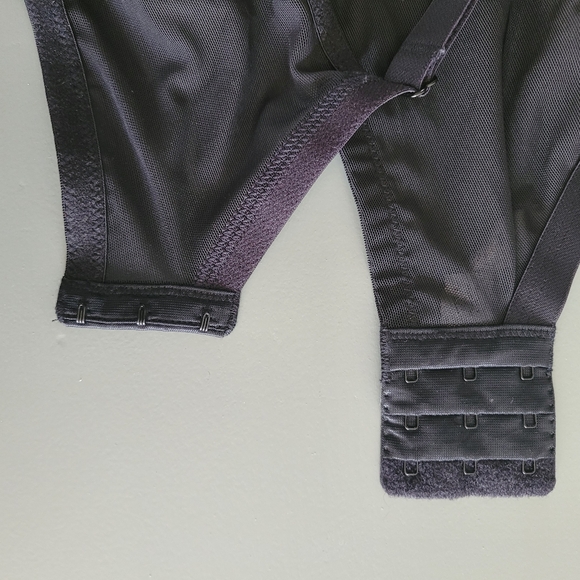 Cacique Modern Linear Lace Unlined Full Coverage Underwire Bra Black 42C - Picture 6 of 7